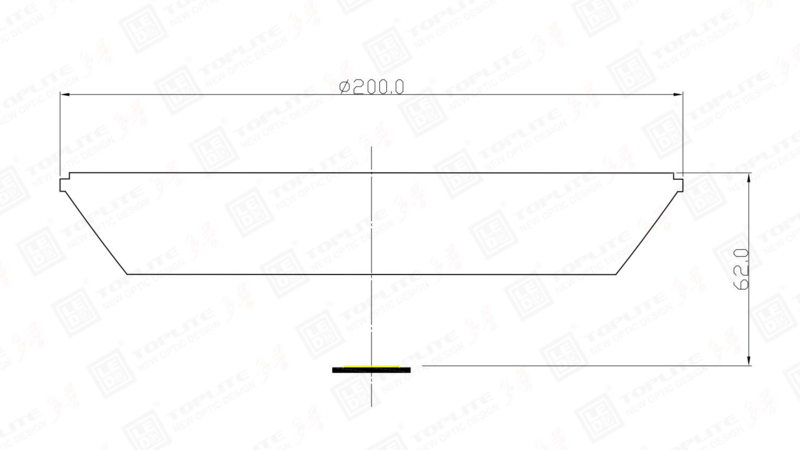 kullen200全反射型菲涅尔透镜光路